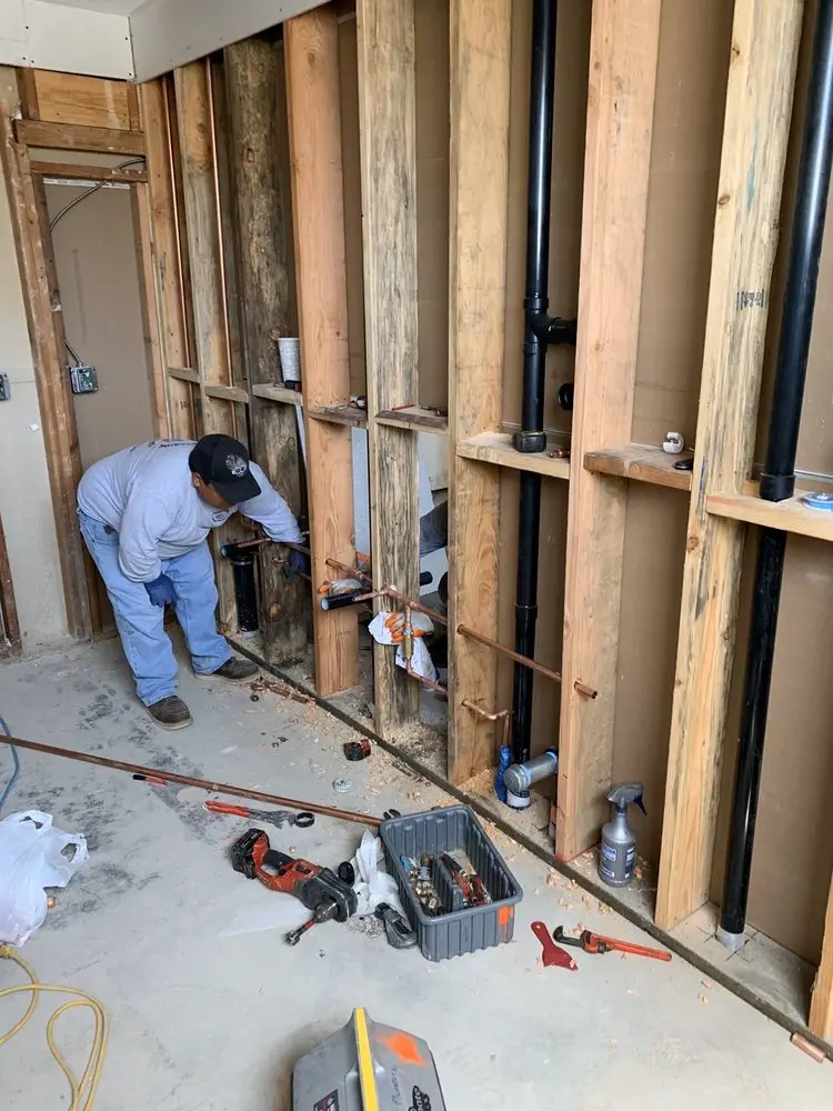 Commercial rough-in plumbing for Water Heater Replacement in Golden Gate